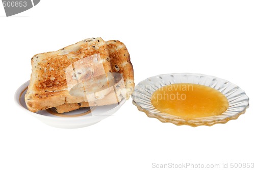 Image of Toast with honey
