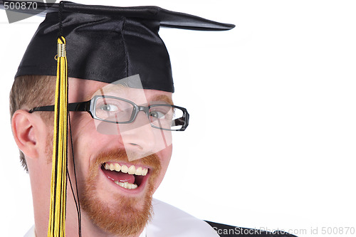 Image of happy graduation a young man