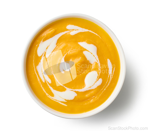 Image of bowl of vegetable cream soup