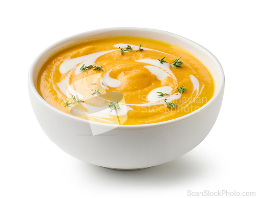 Image of bowl ov vegetable cream soup