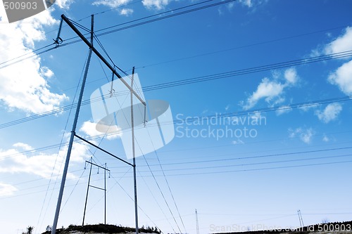 Image of  High voltage powerline