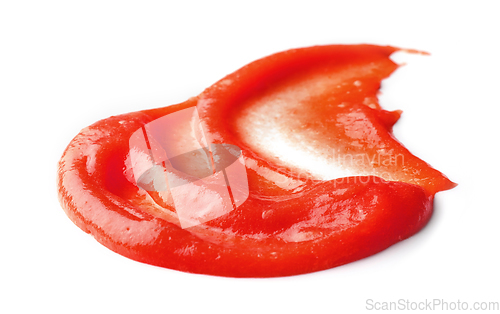 Image of tomato puree isolated