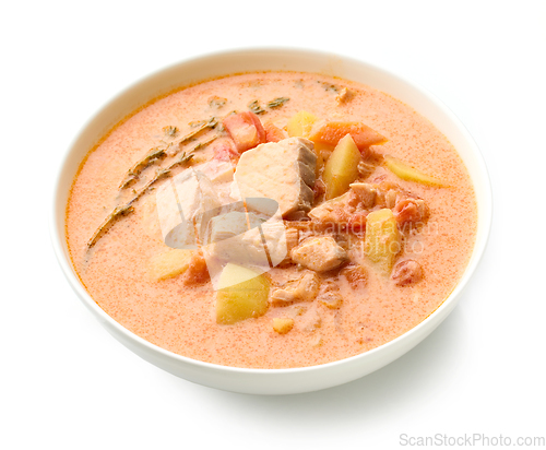 Image of bowl of fish soup