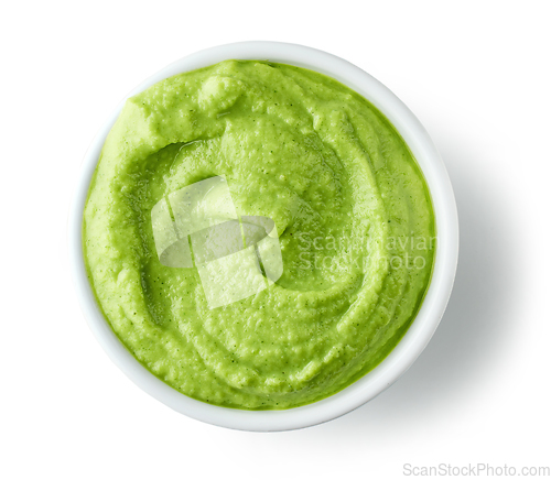 Image of green vegetable puree