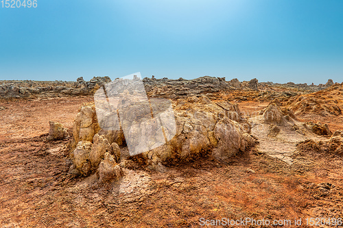 Image of Dallol in Danakil depression, Ethiopia wilderness