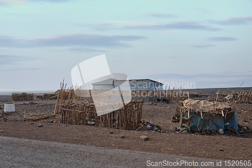 Image of Hut in the remote region of Afar in Ethiopia