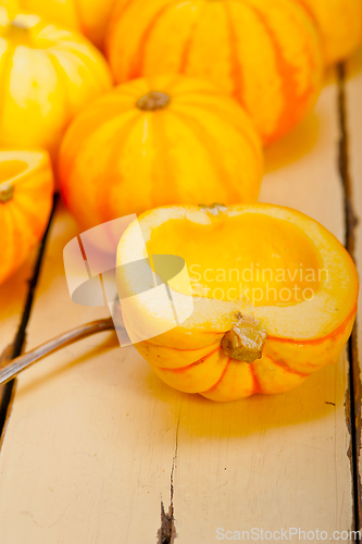 Image of fresh yellow pumpkin