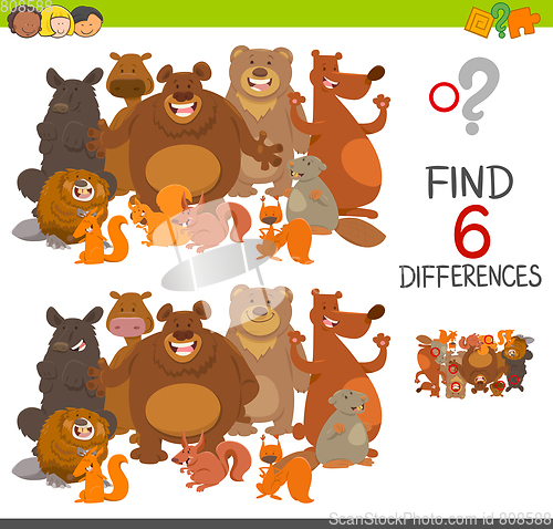 Image of spot the differences activity