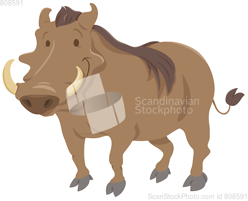 Image of cartoon warthog animal character