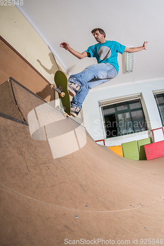 Image of Skateboarder performing a trick