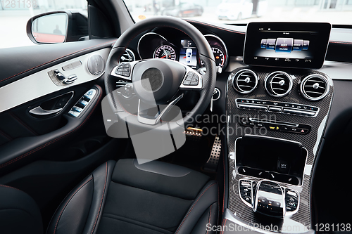 Image of Modern european car interior