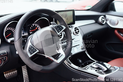 Image of Modern european car interior