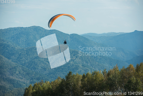 Image of Paragliding in mountains