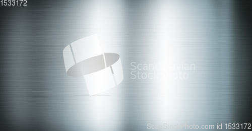 Image of Silver brushed metal. Banner background texture