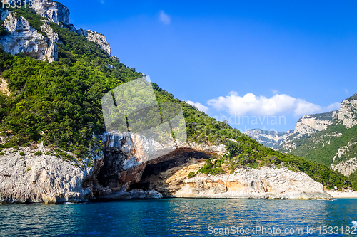 Image of Cala Sisine beach in Orosei Golf, Sardinia, Italy