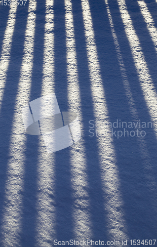 Image of thin and long striped shadows