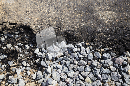 Image of layer of asphalt