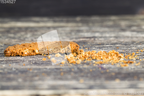 Image of crumbled oatmeal cookies