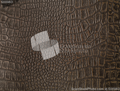 Image of Faux alligator skin