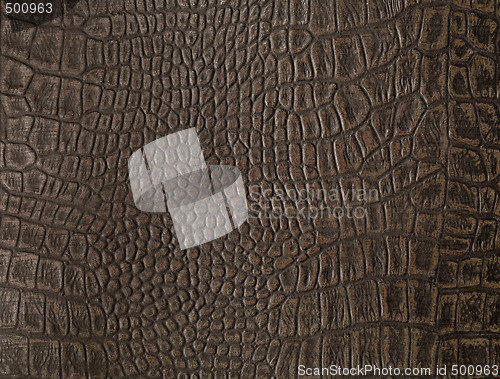 Image of Faux alligator skin