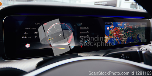 Image of Luxury car dashboard
