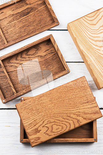Image of Wooden photo box for photo storag