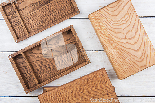 Image of Wooden photo box for photo storag