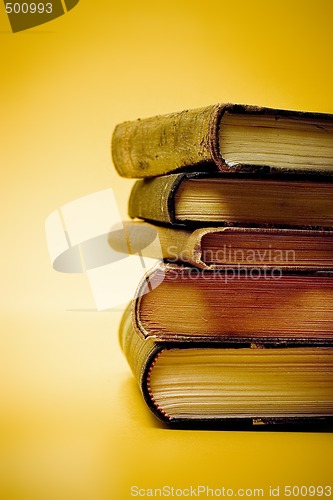 Image of Old books stacked