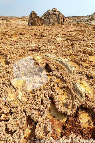 Image of abstract landscape in Dallol, Danakil depression, Ethiopia