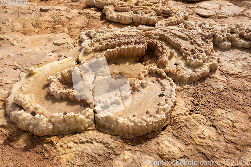 Image of abstract landscape in Dallol, Danakil depression, Ethiopia