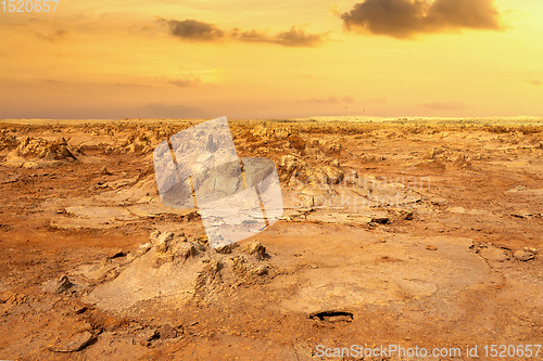 Image of abstract landscape in Dallol, Danakil depression, Ethiopia