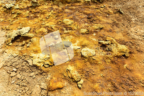 Image of abstract landscape in Dallol, Danakil depression, Ethiopia