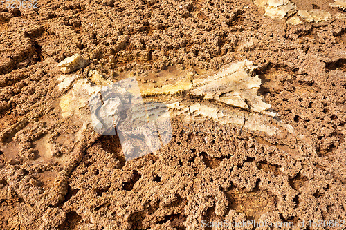 Image of abstract landscape in Dallol, Danakil depression, Ethiopia