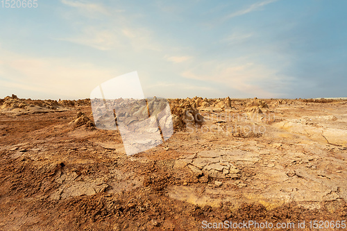 Image of abstract landscape in Dallol, Danakil depression, Ethiopia