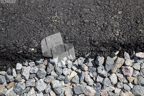 Image of layer of asphalt