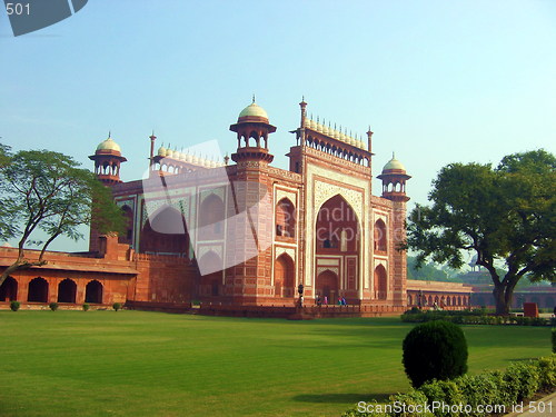 Image of Taj Mahal Entrance. Agra. India