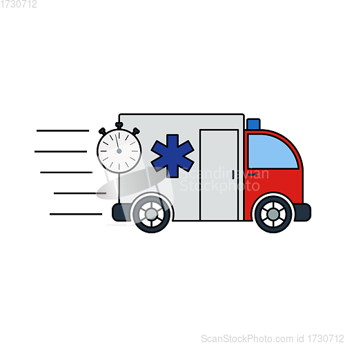 Image of Fast Ambulance Car Icon