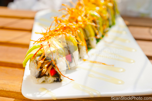 Image of Japanese sushi rolls Maki Sushi