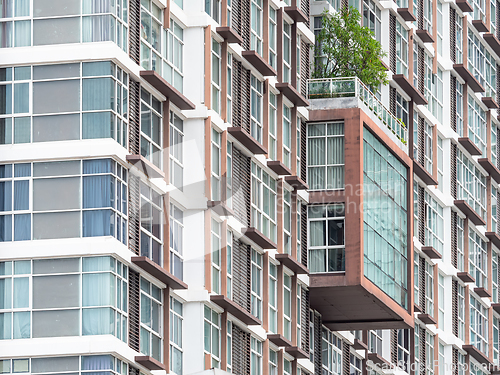 Image of Facade of condominum in Bangkok, Thailand