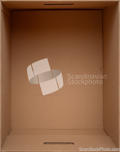 Image of Open cardboard box