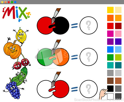 Image of mix colors game for kids