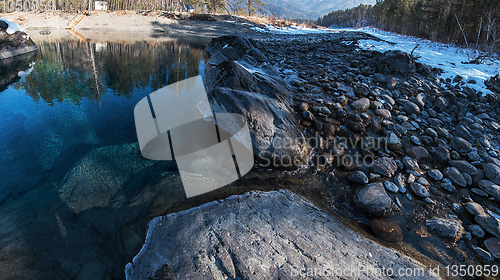 Image of Crystal pure water of blue lake