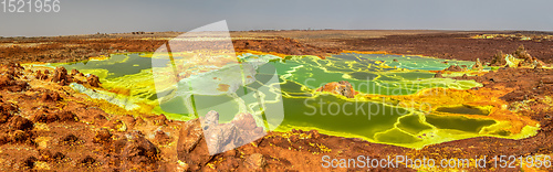 Image of moonscape of Dallol Lake, Danakil depression Ethiopia