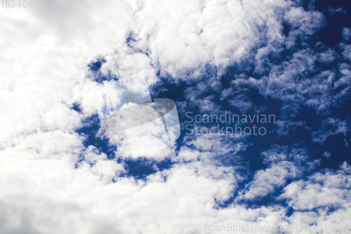 Image of blue sky with clouds