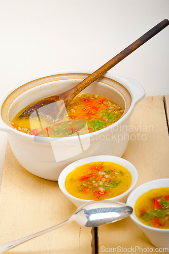 Image of Syrian barley broth soup Aleppo style