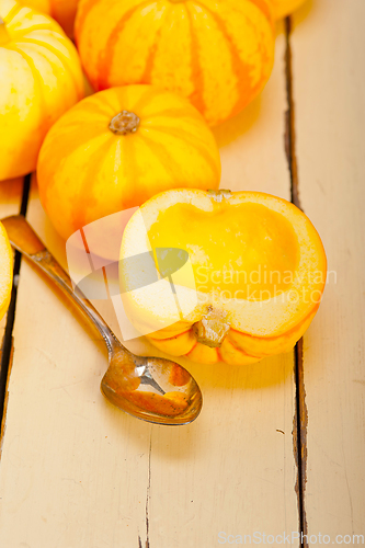 Image of fresh yellow pumpkin