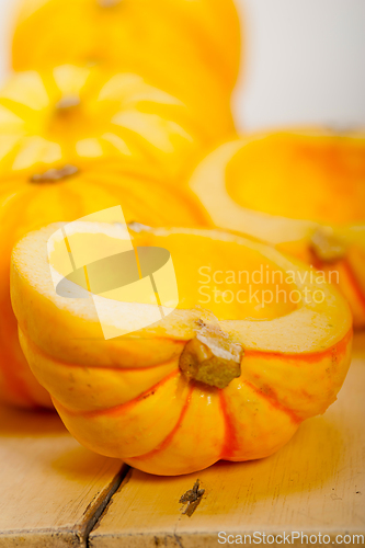 Image of fresh yellow pumpkin