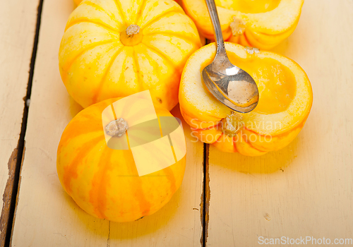 Image of fresh yellow pumpkin