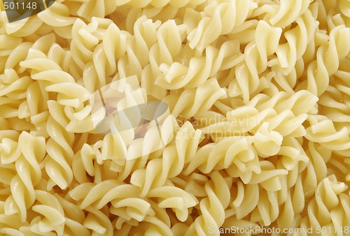 Image of Cooked pasta fusilli