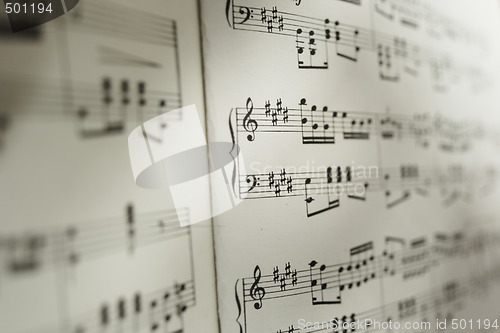 Image of Sheet of musical notes